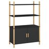 vidaXL Highboard svart 80x40x121 cm konstruert tre