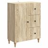 vidaXL Serviesskap Sonoma eik 66 x 34,5 x 90 cm Konstruert tre