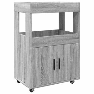 vidaXL Bartralle gr&aring; sonoma 60x39,5x89 cm konstruert tre