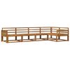 vidaXL Utend&oslash;rs sofa-sett 5 pcs Naturlig Solid akasietre