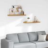 vidaXL Vegghylle 2 pcs Beige 90 x 23,5 x 4 cm Konstruert tre