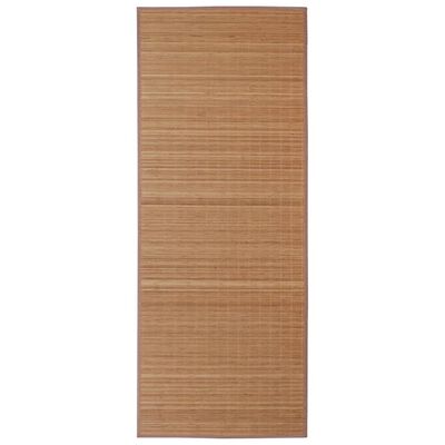 Teppe naturlig bambus rektangulært 80 x 300 cm