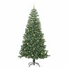 vidaXL Juletre med 300 LED med stativ gr&oslash;nn 240 cm PVC