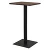 vidaXL Bistrobord m&oslash;rk aske 60x60x107 cm