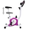 vidaXL Treningssykkel med beltemotstand lilla