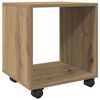 vidaXL Rulleskap artisan eik 37x33x42,5 cm konstruert tre