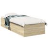 vidaXL Gulvsengramme Sonoma eik 80 x 200 cm Konstruert tre