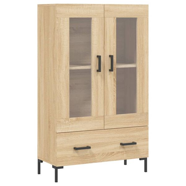 vidaXL Highboard sonoma eik 69,5x31x115 cm konstruert tre