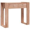 vidaXL Konsollbord 90x35x75 cm heltre teak