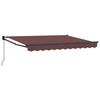 vidaXL Uttrekkbar markise Brun 3 x 2 m 100% polyester og aluminium