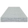 vidaXL Flytende vegghyller 4 stk betonggr&aring; 90x23,5x3,8 cm MDF
