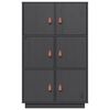 vidaXL Highboard grå 67x40x108,5 cm heltre furu