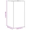 vidaXL Plantekasse 40x40x80 cm rustfritt st&aring;l