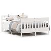 vidaXL Sengeramme uten madrass hvit 150x200 cm heltre furu