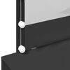 vidaXL Sminkebord med LED svart 100x40x120 cm