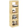 vidaXL Bokhylle/romdeler 40x30x135,5 cm heltre furu