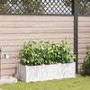 vidaXL Hageblomsterpotte 3 pcs Hvit Plast