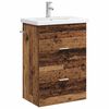 vidaXL Baderomsinnredningssett Gammelt tre 61 x 40 x 84,5 cm
