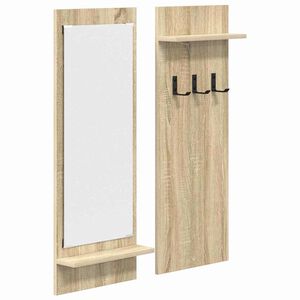 vidaXL Vegghengt kleshenger Veggmontert Sonoma eik 70 x 10 x 90 cm