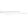 vidaXL Automatisk uttrekkbar markise LED antrasitt og hvit 400x300 cm