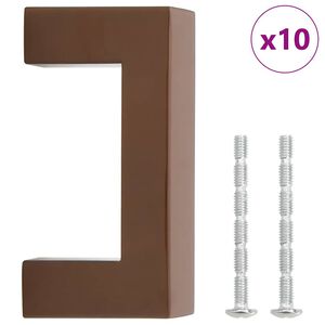 vidaXL Skaph&aring;ndtak 10 stk bronse 64 mm rustfritt st&aring;l