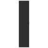 vidaXL Skoskap svart 80x39x178 cm sponplate