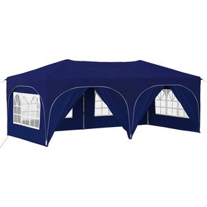 vidaXL Pop-up Festtelt 575 x 288 x 245 cm Bl&aring; Oxford Stoff