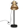 vidaXL Skrivebordslampe 25 W antikk messing 15x15x55 cm E27