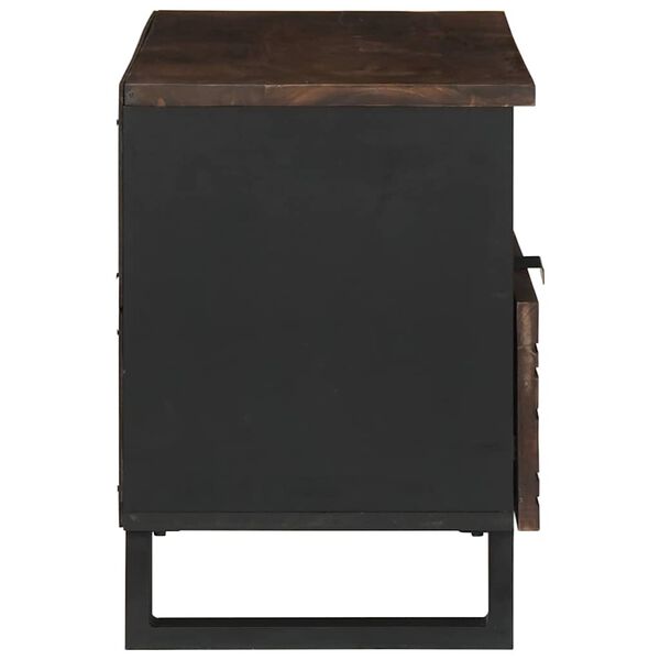 vidaXL TV Enheter med skuff Valn&oslash;tt 80 x 33 x 46 cm Konstruert tre