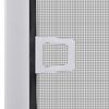 vidaXL Hvit insektskjerm for vinduer 130 x 150 cm