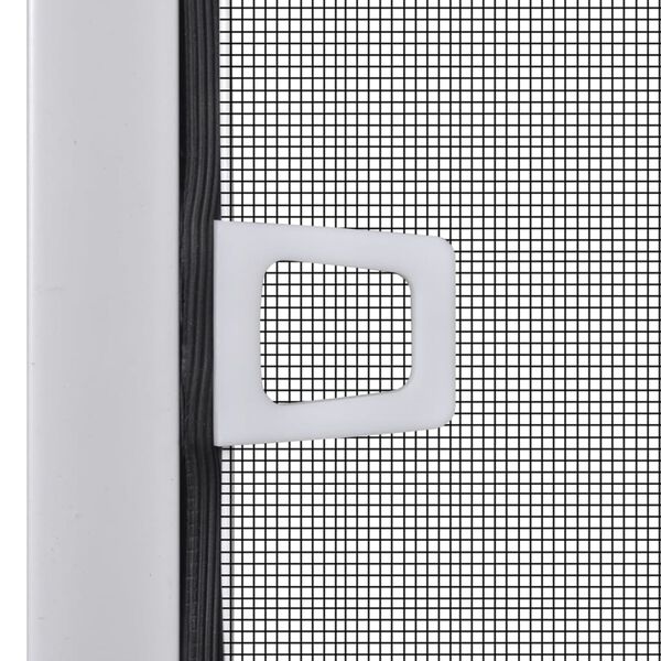 vidaXL Hvit insektskjerm for vinduer 130 x 150 cm