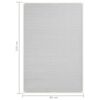 vidaXL Magnetisk insektskjerm for vinduer hvit 80x120 cm glassfiber