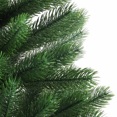 vidaXL Forhåndsbelyst kunstig juletre hvit 65 cm grønn
