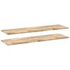 vidaXL Flytende hyller 2 stk 140x40x2 cm ubehandlet heltre akasie