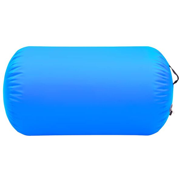 vidaXL Oppbl&aring;sbar gymnastikkrull med pumpe 100x60 cm PVC bl&aring;
