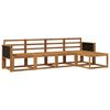 vidaXL Utend&oslash;rs sofa-sett 5 pcs Naturlig Solid akasietre