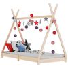 vidaXL Sengeramme for barn heltre furu 90x200 cm