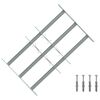 vidaXL Sikkerhetsgitter for vinduer med 3 tverrbjelker 3 pcs