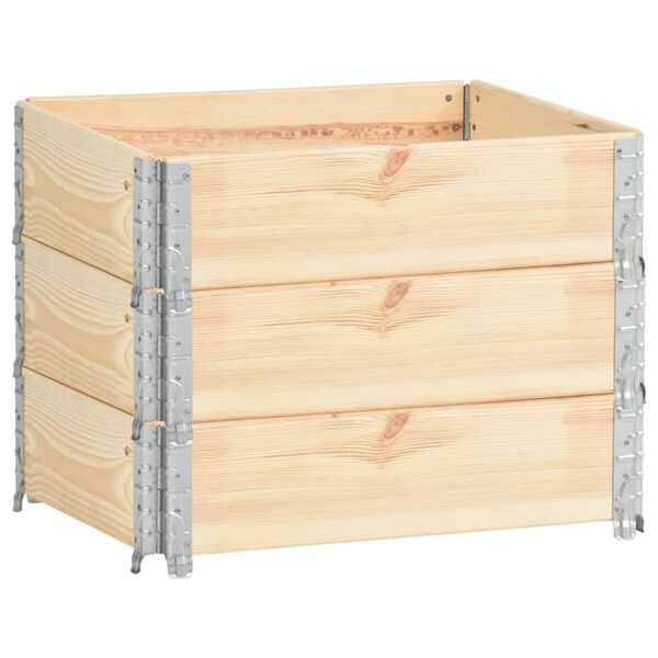 vidaXL Pallekarmer 3 stk 60x80 cm heltre furu