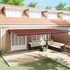 vidaXL Innvendbar Markise med oransje og brun 600 &times; 350 cm stoff