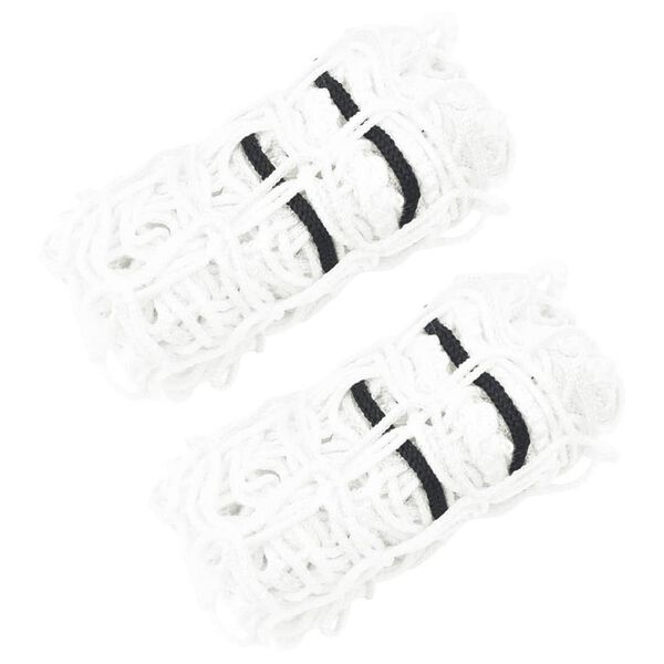 vidaXL H&oslash;ynett 2 stk rund hvit 100x100 cm PP