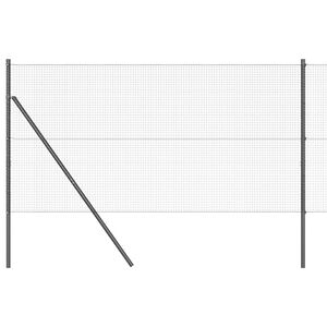 vidaXL Sveiset tr&aring;dgjerde for bakken 10 x 1,4 m PVC-belagt st&aring;l Gr&aring;
