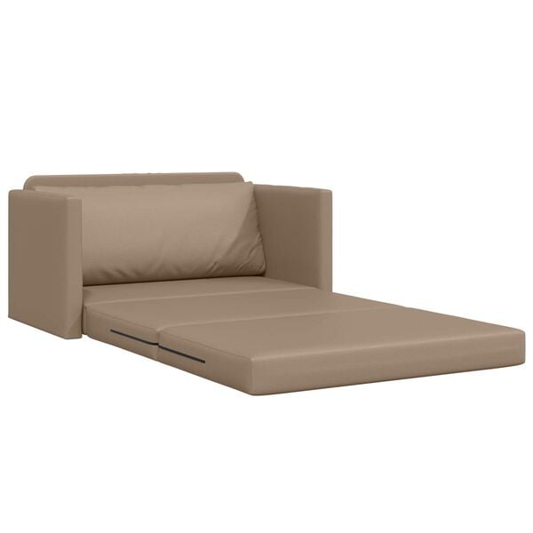 vidaXL Sofa seng Cappuccino 124 x 71 x 78 cm Fløyel
