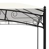 vidaXL Hagepaviljong 4x3 m kremhvit 180 g/m²