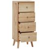 vidaXL Kommode 40x30x100 cm heltre teak