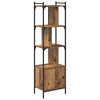 vidaXL Bokhylle 6 niv&aring;er 44,5 x 30 x 154,5 cm Konstruert tre Gamle tre