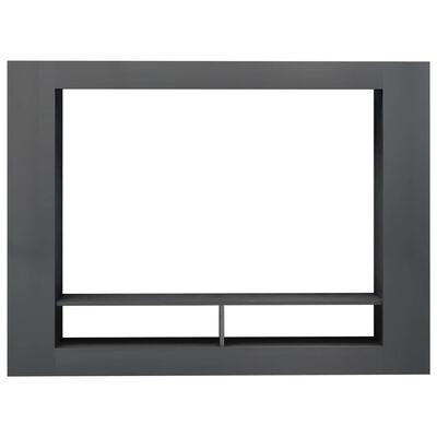 vidaXL TV-benk høyglans grå 152x22x113 cm sponplate