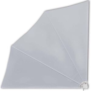 vidaXL Sammenleggbar sidemarkise for balkong gr&aring; 140x140 cm