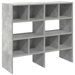 vidaXL Skostativer 2 stk stablebar betonggr&aring; 89,5x30x40 cm