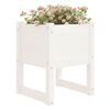 vidaXL Plantekasser 2 stk hvit 40x40x52,5 cm heltre furu